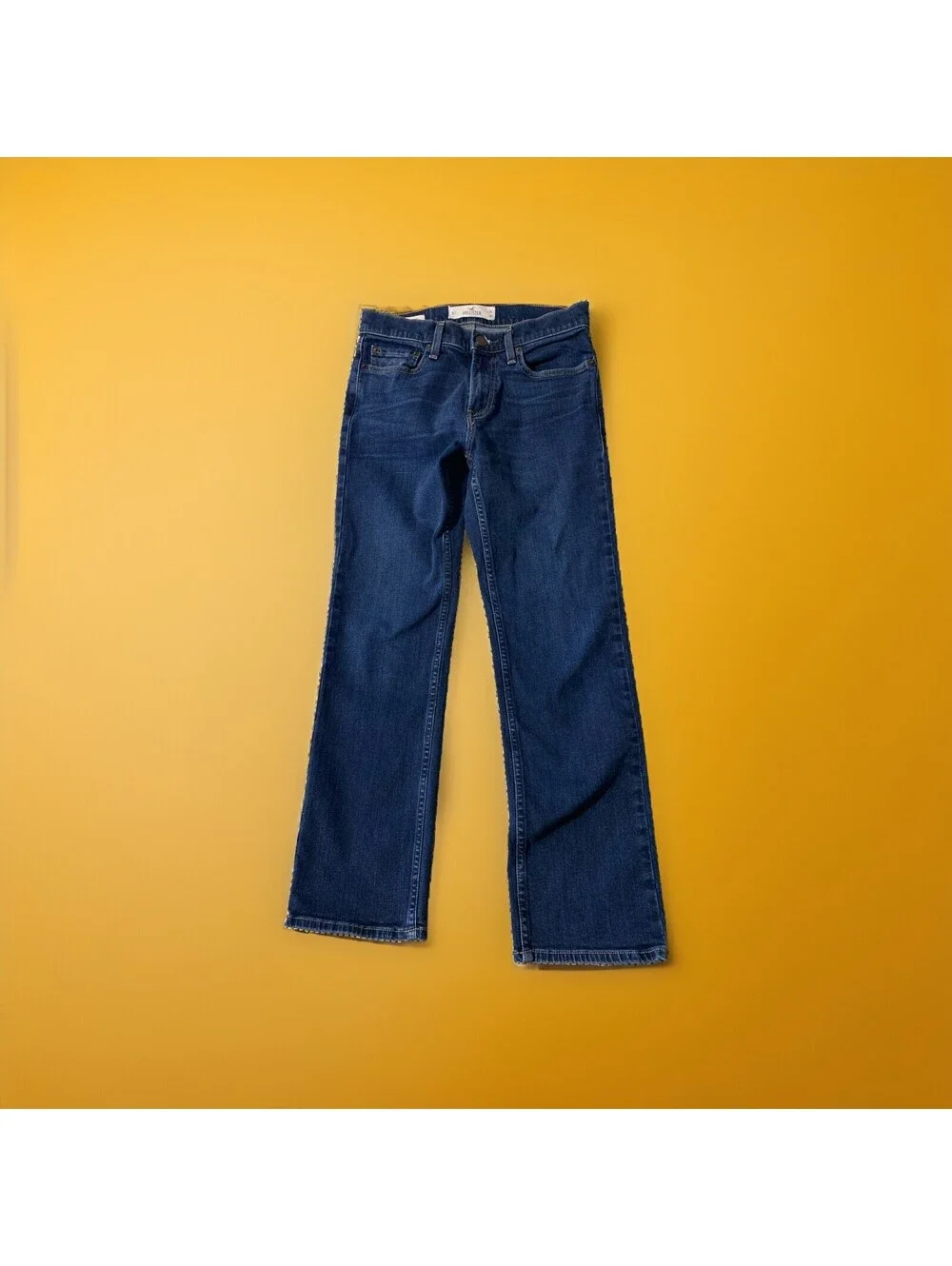 Hollister Jeans Mens 28x30 Classic Straight Blue Stretch Medium Wash Denim